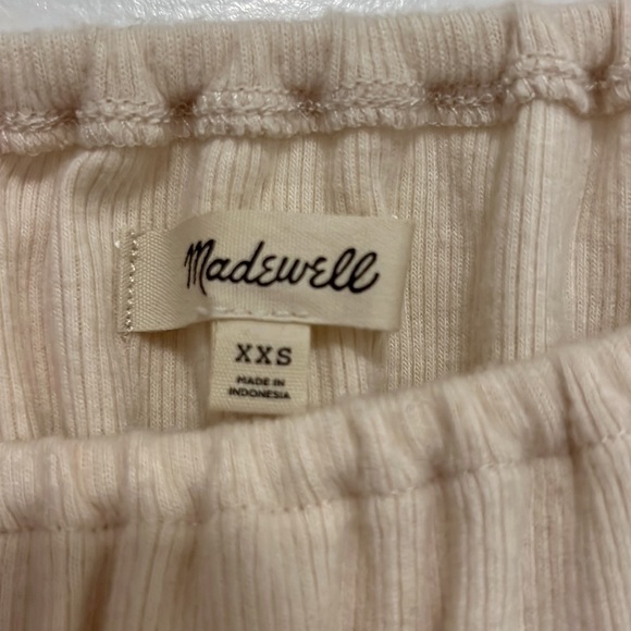 Madewell Ivory Off-the-Shoulder Top (XXS) - Picture 2 of 3